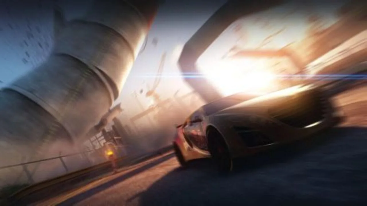 Split/Second gameplay on PlayStation Portable