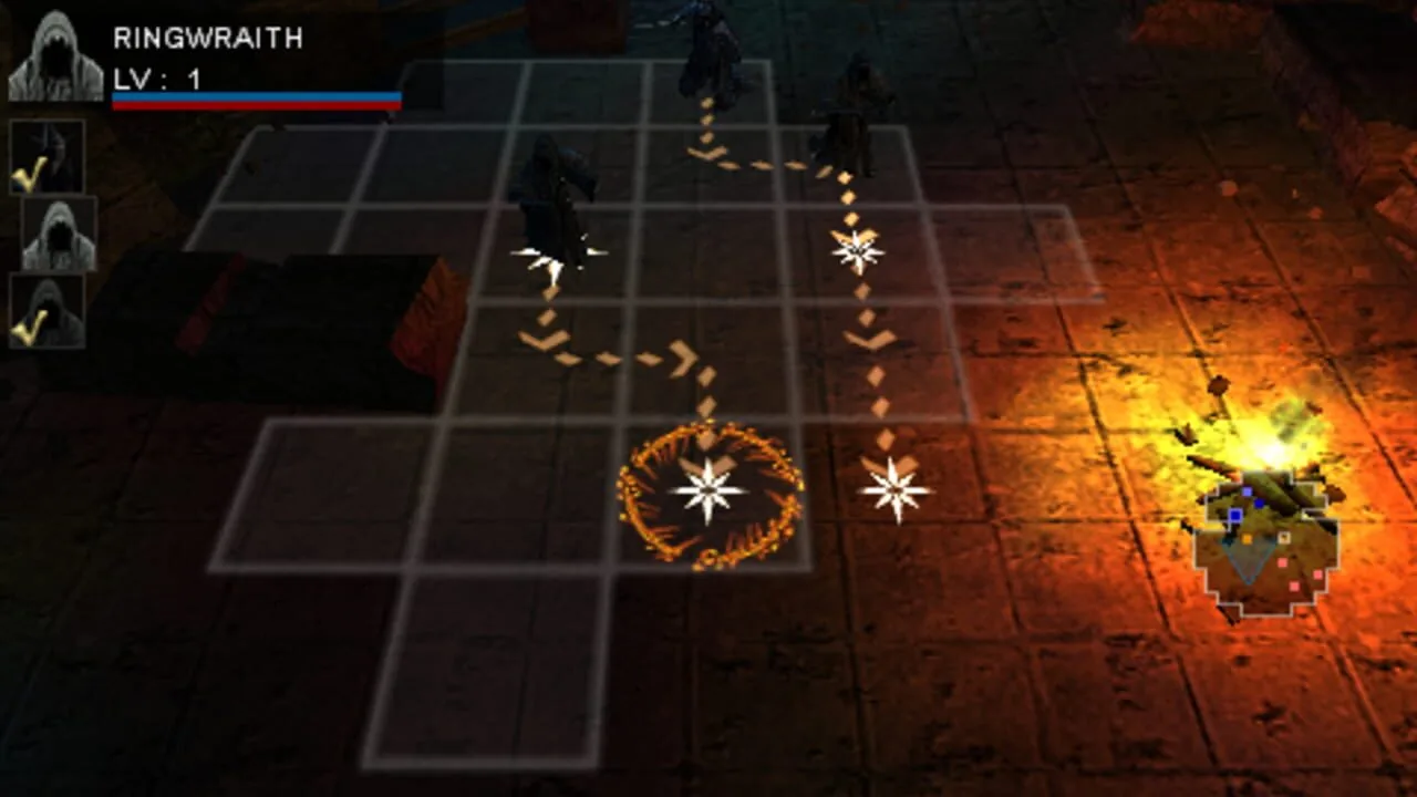 The Lord of the Rings: Tactics gameplay on PlayStation Portable