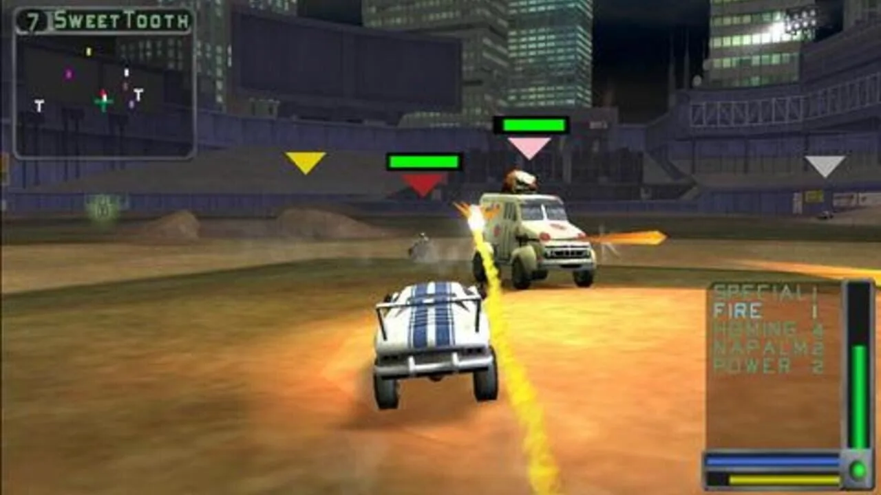 Twisted Metal: Head-On gameplay on PlayStation Portable