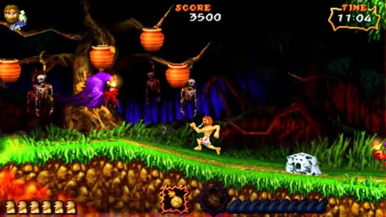 Ultimate Ghosts 'n Goblins gameplay on PlayStation Portable