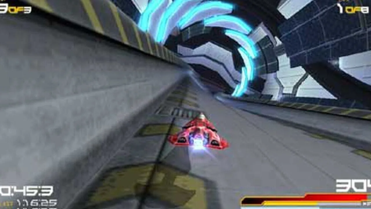 Wipeout Pure gameplay on PlayStation Portable