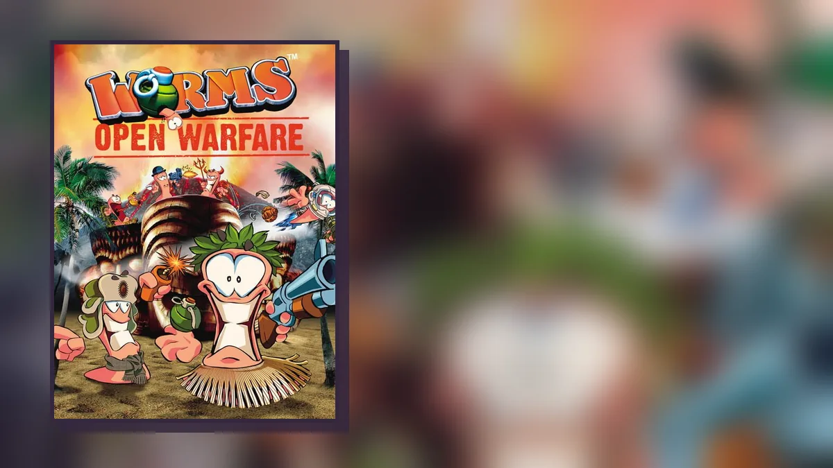 Worms: Open Warfare on PlayStation Portable: box art and gameplay
