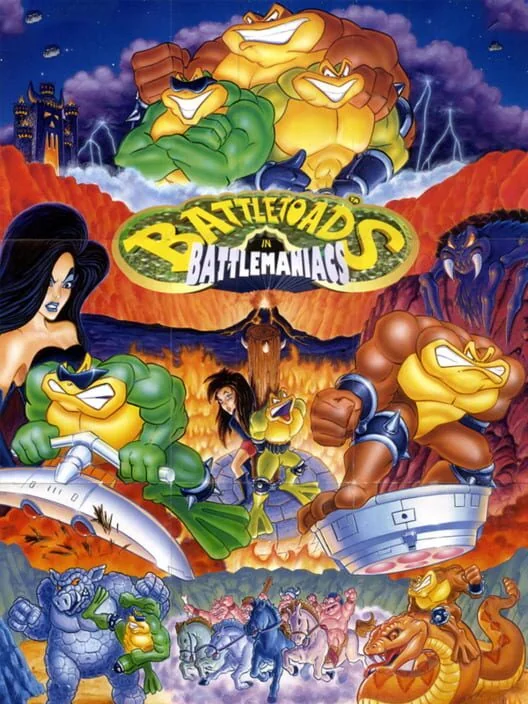 Battletoads in Battlemaniacs box art
