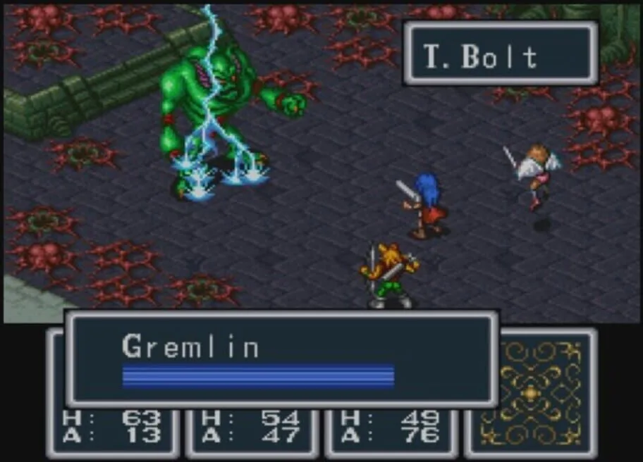 Breath of Fire gameplay on Super Nintendo Entertainment System