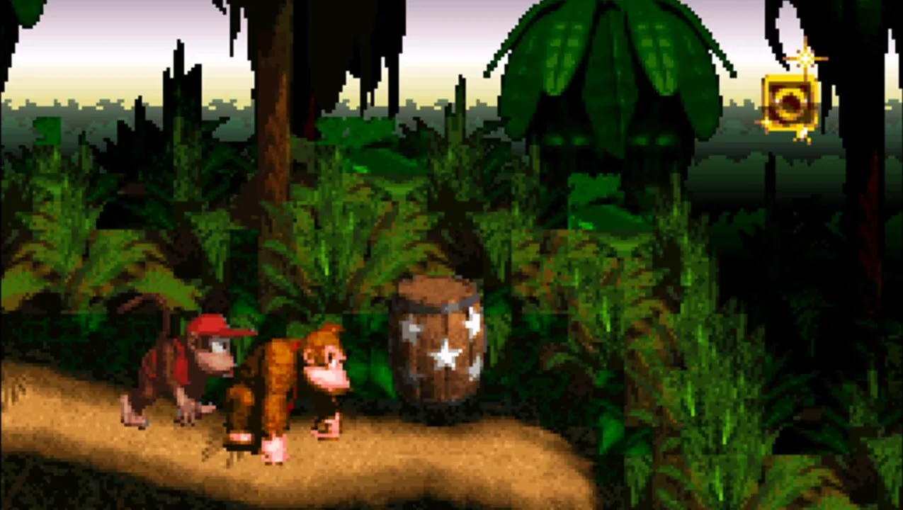 Donkey Kong Country gameplay on Super Nintendo Entertainment System