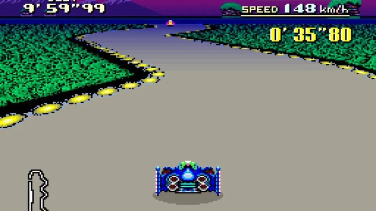 F-Zero gameplay on Super Nintendo Entertainment System