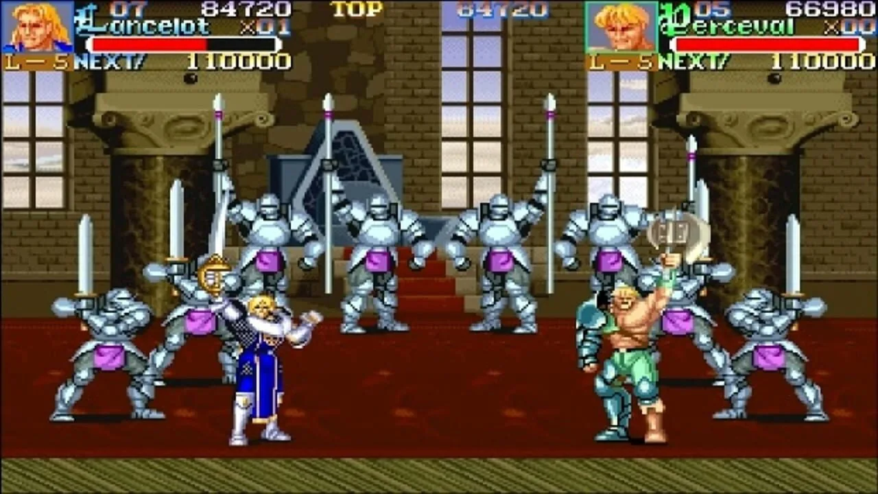 Knights of the Round gameplay on Super Nintendo Entertainment System