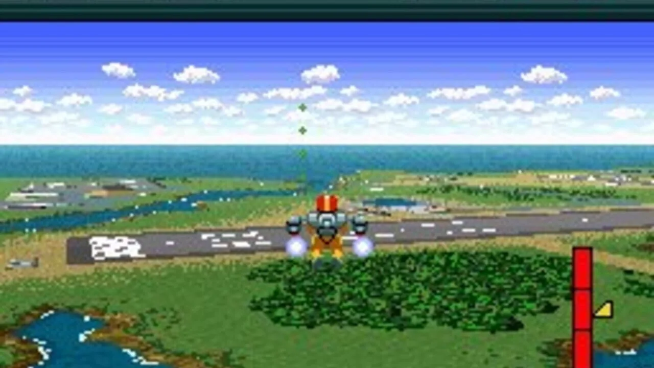 Pilotwings gameplay on Super Nintendo Entertainment System