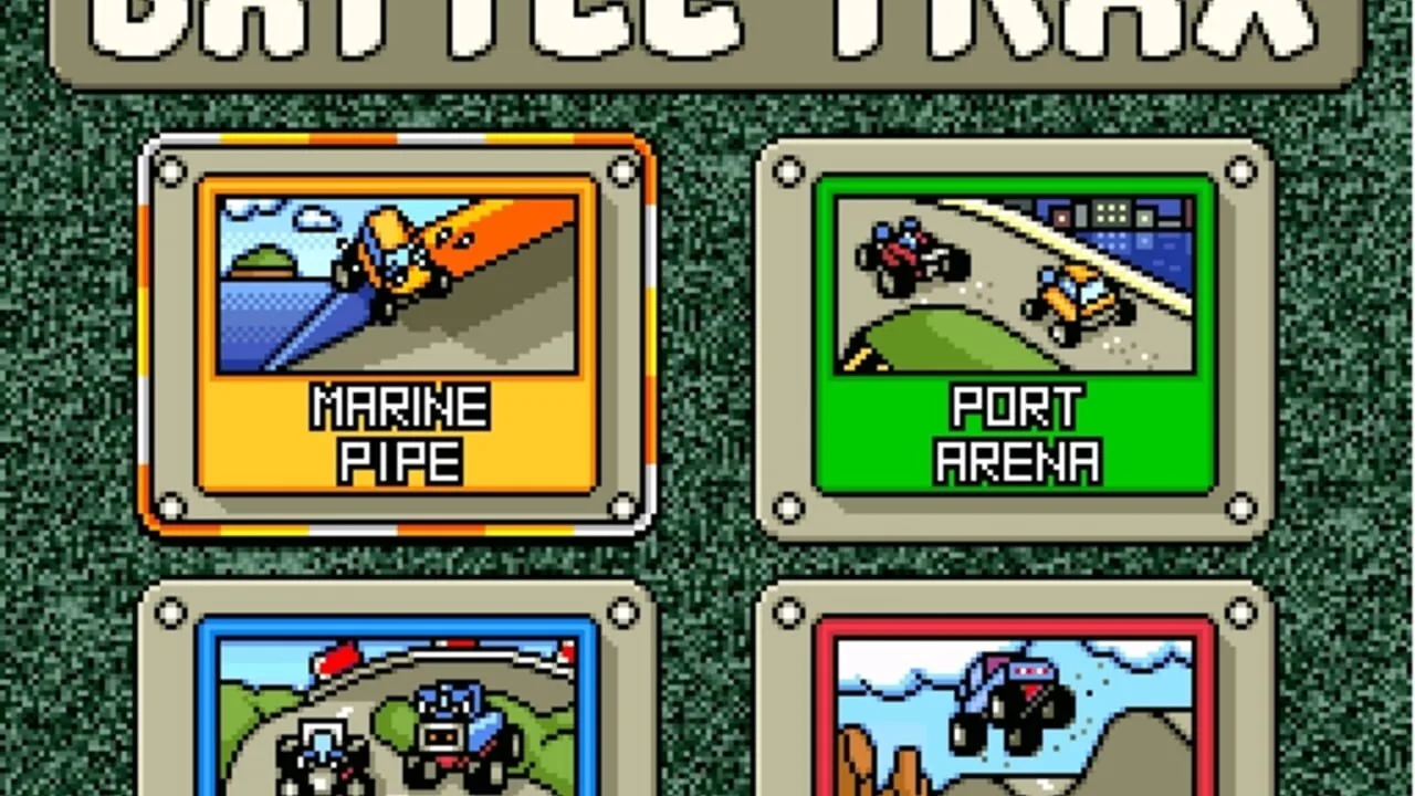 Stunt Race FX gameplay on Super Nintendo Entertainment System