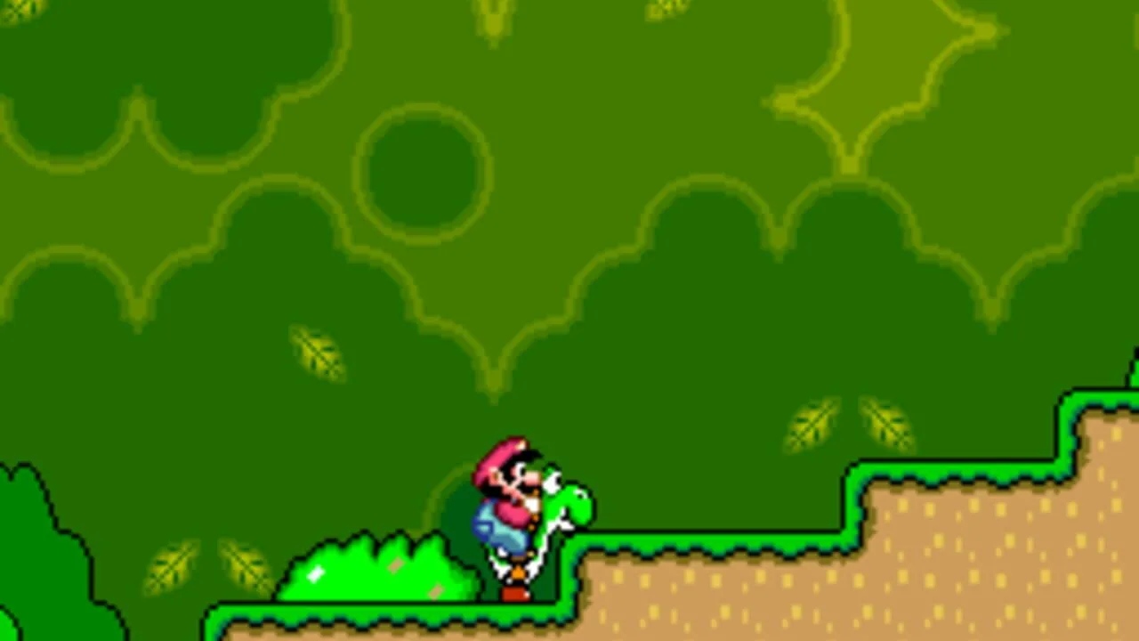 Super Mario World gameplay on Super Nintendo Entertainment System