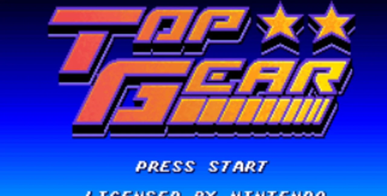 Top Gear gameplay on Super Nintendo Entertainment System