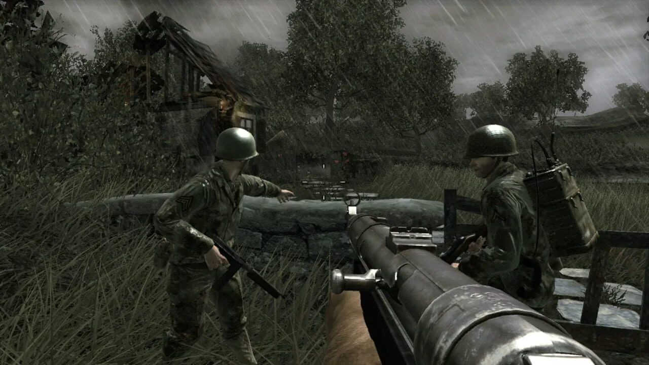 Call of Duty 3 gameplay on Wii
