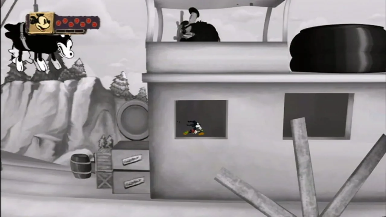 Epic Mickey gameplay on Wii