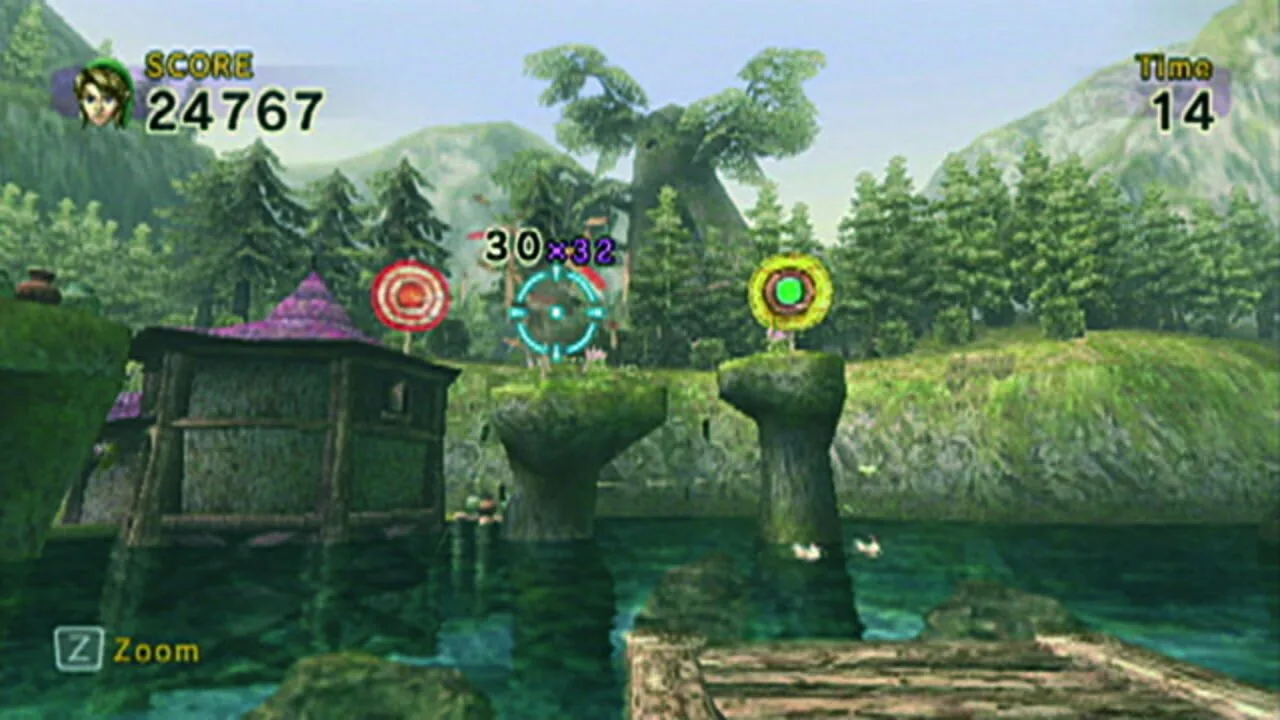 Link's Crossbow Training gameplay on Wii