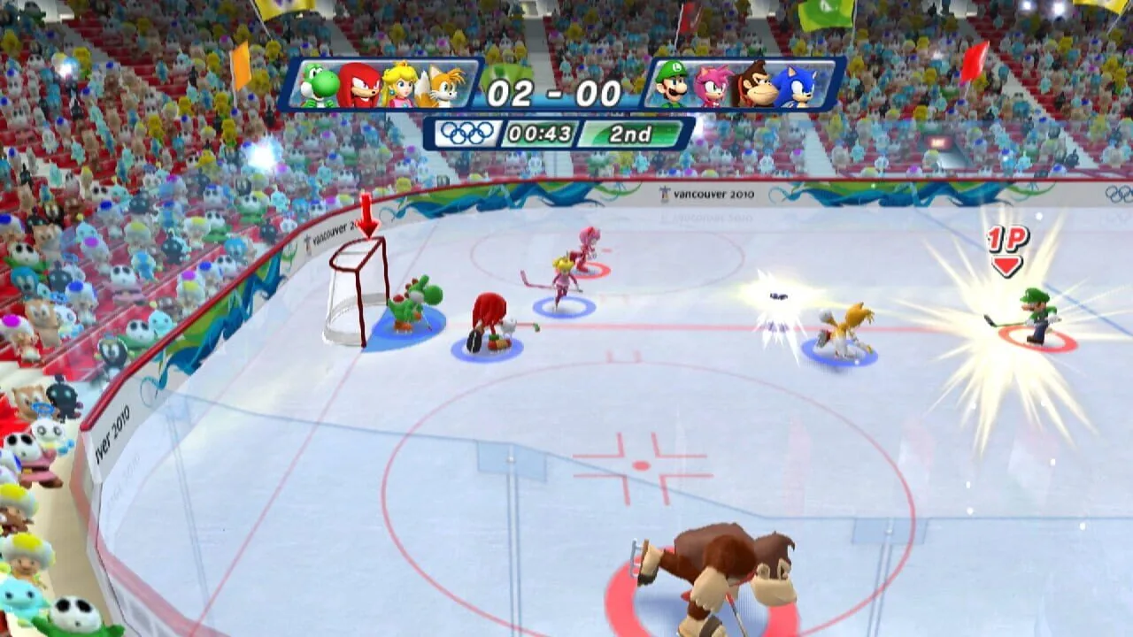 Mario & Sonic at the Olympic Winter Games gameplay on Wii