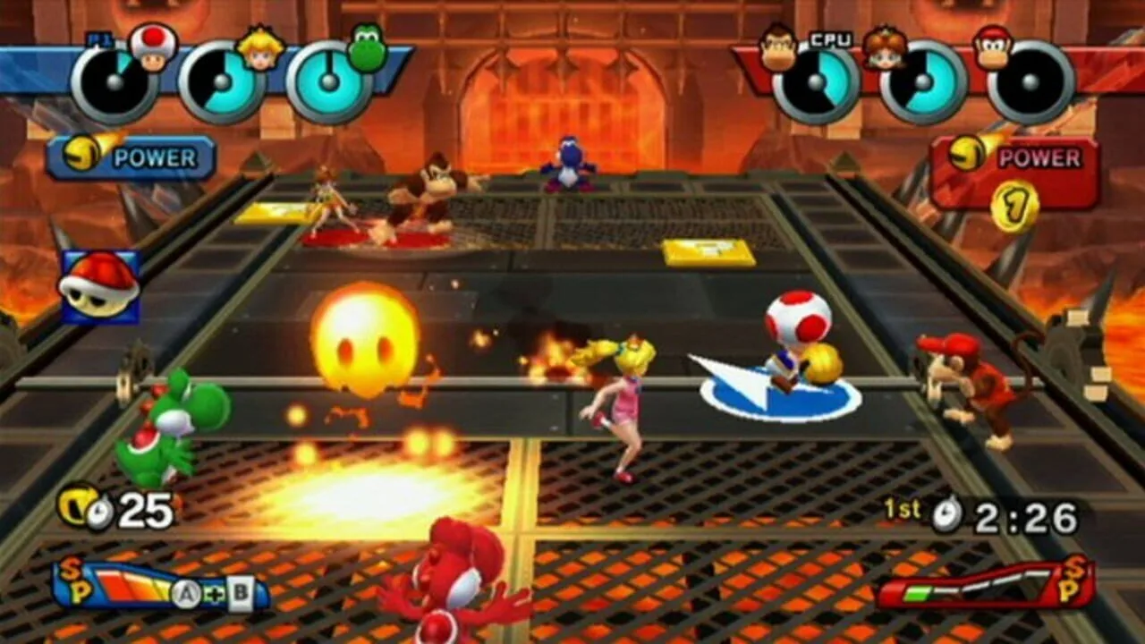 Mario Sports Mix gameplay on Wii