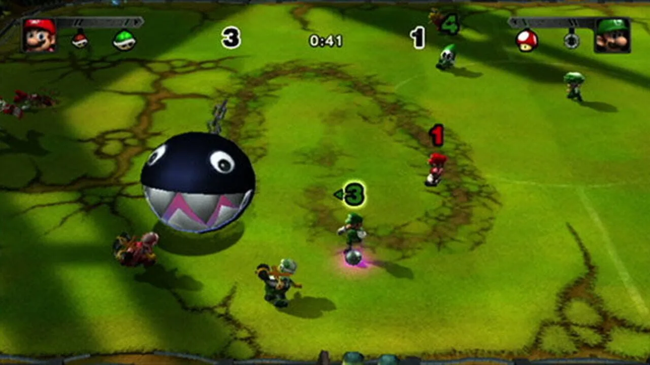 Mario Strikers Charged gameplay on Wii