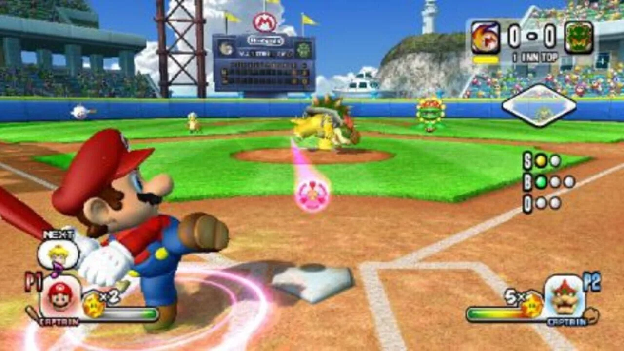 Mario Super Sluggers gameplay on Wii