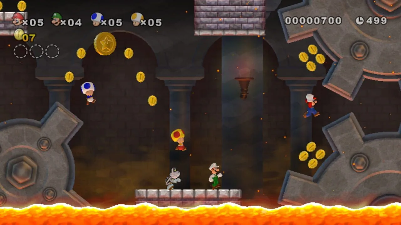 New Super Mario Bros. Wii gameplay on Wii