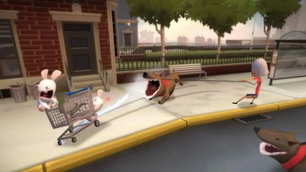 Rabbids Go Home gameplay on Wii