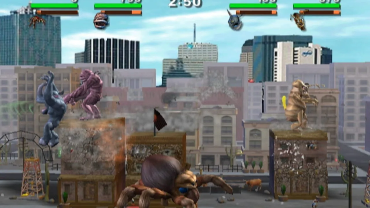 Rampage: Total Destruction gameplay on Wii