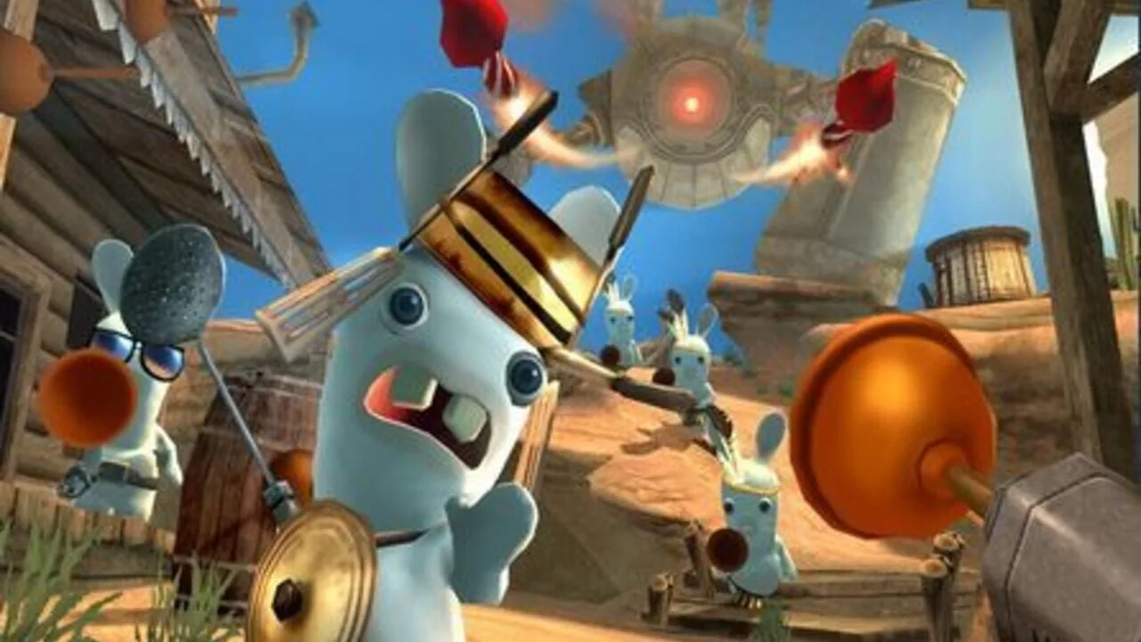 Rayman Raving Rabbids gameplay on Wii
