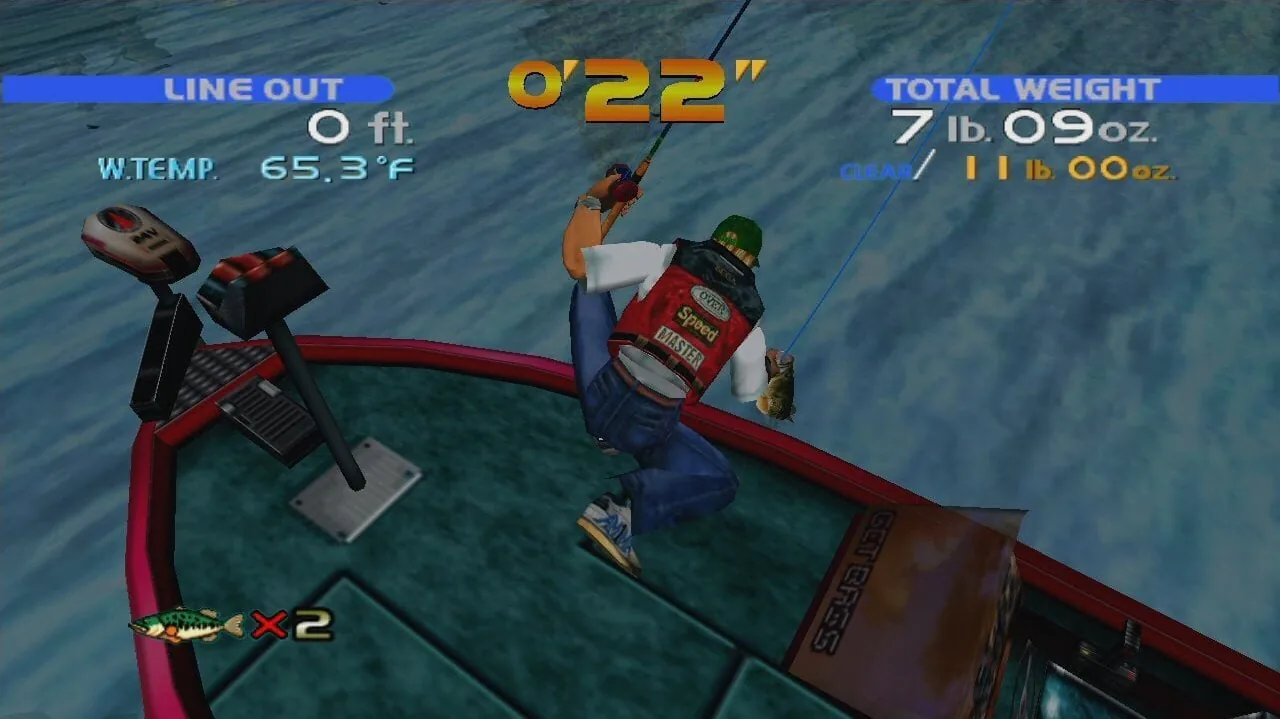 Sega Bass Fishing gameplay on Wii
