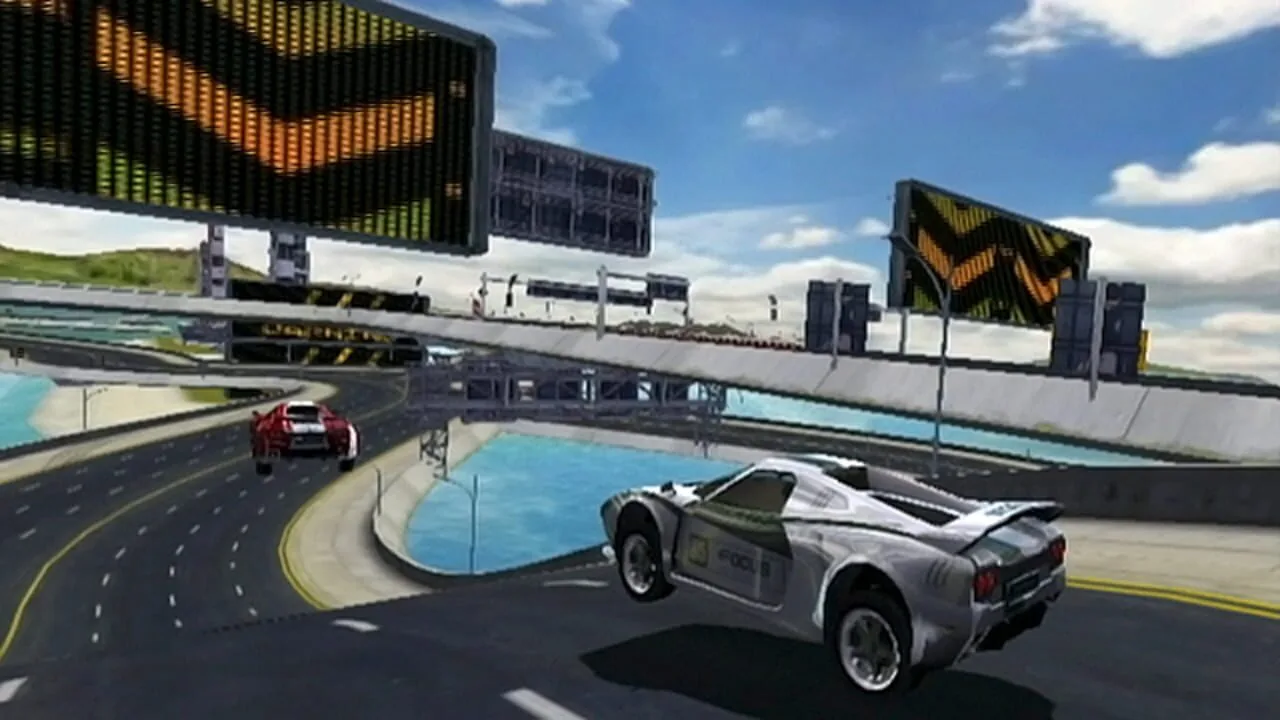 TrackMania gameplay on Wii
