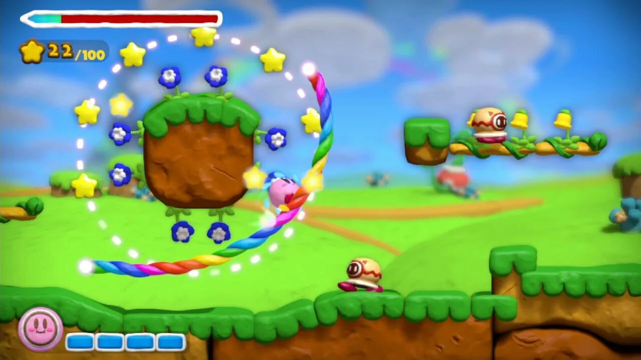 Kirby and the Rainbow Curse screenshot 1