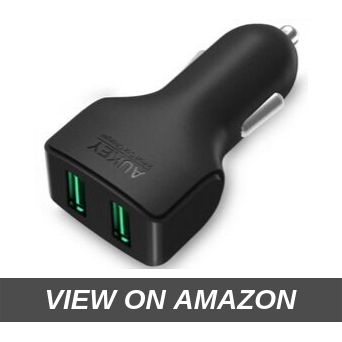 Aukey CC-S3 24W 4.8A 2-Port USB Car Charger (Black)