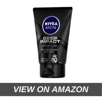 NIVEA Men Face Wash, Deep Impact Intense Clean