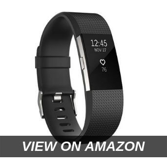 Fitbit Charge 2 Wireless Activity Tracker and Sleep Wristband (Black, Silver)