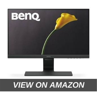 BenQ 21.5-inch LED Backlit Computer Monitor, Full HD, Borderless, IPS Monitor, Brightness Intelligence Technology, Adaptive Eye Care Technology, Dual HDMI and in-Built Speakers - GW2283 (Black)