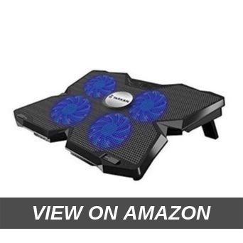 Tarkan Heavy Duty [4 Fans] LED Cooling Pad [Suitable For Upto 17 Inch Laptops]