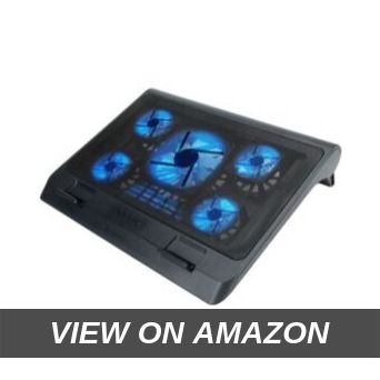 Lifestyle-You™ Laptop Cooling Pad with 5 Fans and 6 Angles Adjustment. Heavy Duty. Laptop Notebook Stand.