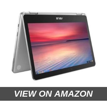 Asus C302CA-DHM4 12.5-inch Chromebook (Intel Core M3 4 GB 64 GB), Silver