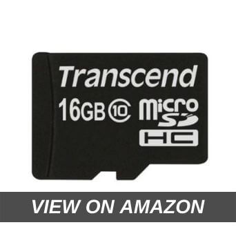 Transcend TS16GUSDC10 16GB Class 10 microSDHC Memory Card