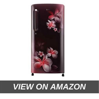 LG 190 L 5 Star Inverter Direct-Cool Single Door Refrigerator (GL-B201ASPY, Scarlet Plumeria)