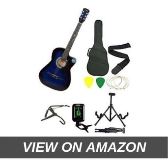 Jixing JXNG-BLU-SC1 Blue Acoustic Guitar