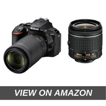 Nikon D5600 with AF-P 18-55 mm + AF-P 70-300 mm VR Kit with Bag and 16GB Memory Card Free