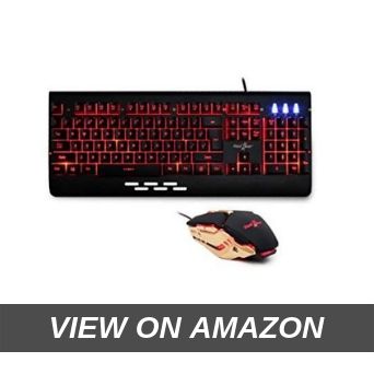 Redgear Manta MT21 Gaming Keyboard and Gaming Mouse Combo (Black)
