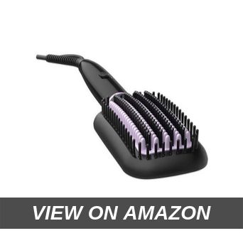 Philips BHH880 10 Heated Straightening Brush with Thermoprotect Technology (Black)