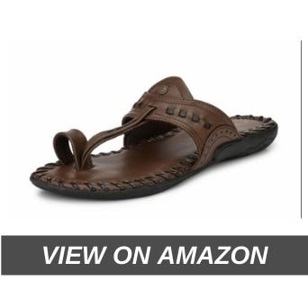 Alberto Torresi Men's Leather Hawaii Thong Sandals