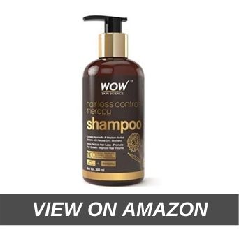 WOW Skin Science Hair Loss Control Therapy Shampoo - Increase Thick & Healthy Hair Growth - Contains Ayurvedic & Western Herbal Extracts With Natural Dht Blockers, 300 ml