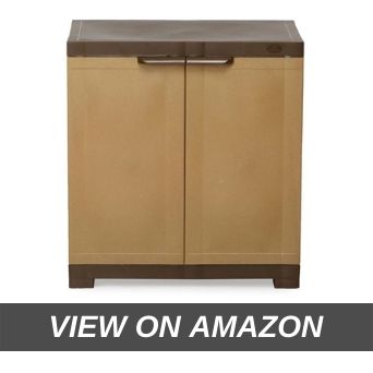 Nilkamal Freedom Mini 09 (FMSC09) Plastic Shoe Cabinet (Rust _ Weathered Brown)