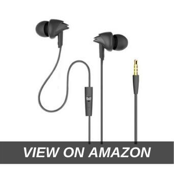 boAt BassHeads 100 in-Ear Headphones with Mic (Black)