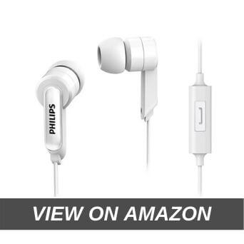 Philips SHE1405WT 94 in-Ear Headphones with Mic (White)