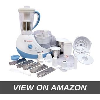 Singer Foodista Plus 600 Watts Food Processor with 14 Attachments