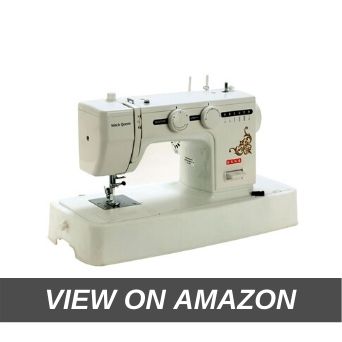 Usha Janome Wonder Stitch Automatic Zig-Zag Electric Sewing Machine (White)