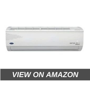 Carrier 1 Ton 3 Star Split Inverter AC - White (12K 3 Star Ester+ Hybridjet Inverter R410A (I001) 12K 3 Star Hybridjet Inv. R410A ODU (I001), Copper Condenser)